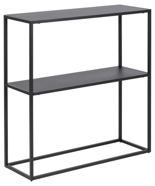 Konsolentisch NEWTON in schwarz aus Materialmix