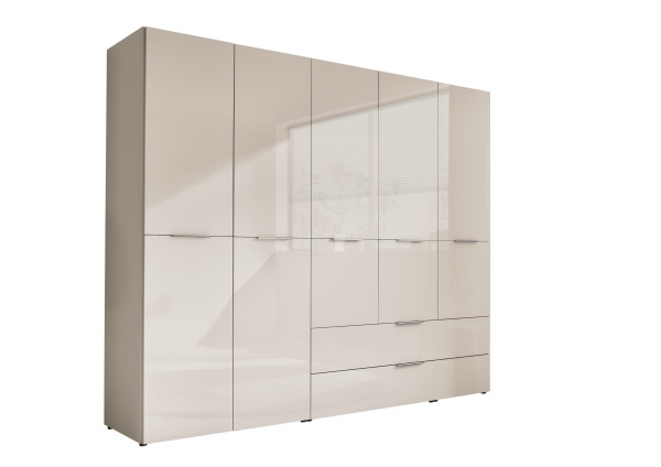 Kleiderschrank SYRINA in kaschmir aus Dekor