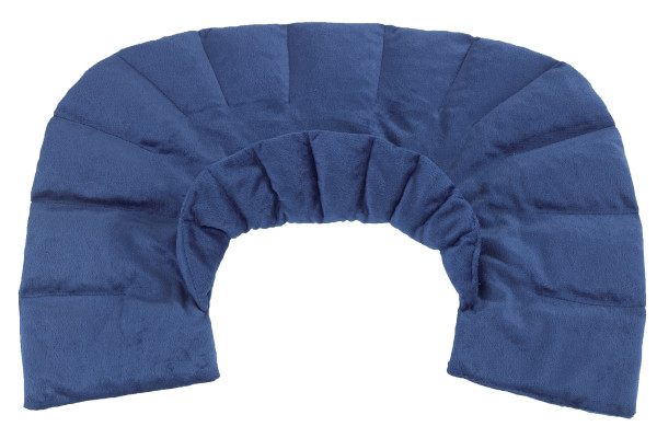 Schulterkissen in blau aus Stoff