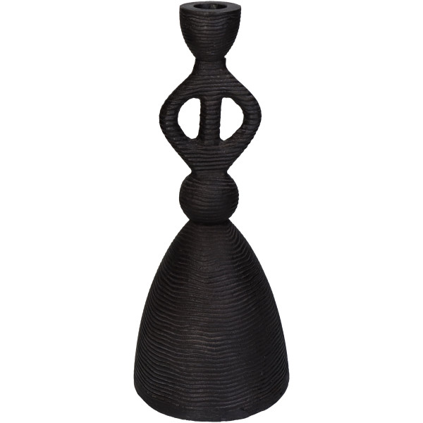 Kerzenhalter BLACK in schwarz aus Aluminium