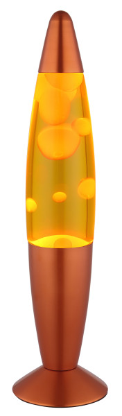 Lavaleuchte LED BUBBLE orange