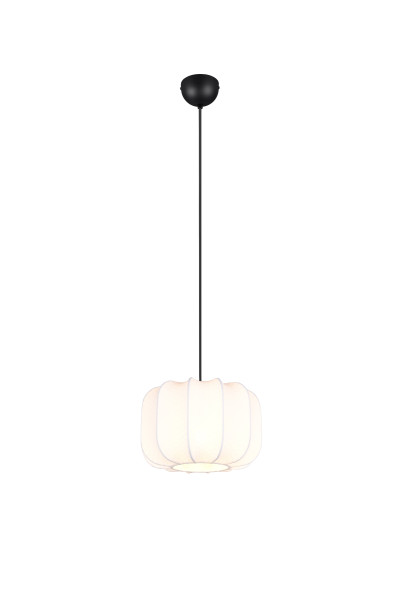 Pendelleuchte MADELINE in schwarz aus Materialmix
