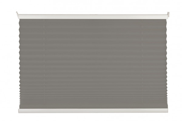 Plissee FREE grau 110x130cm in hellgrau aus Polyester