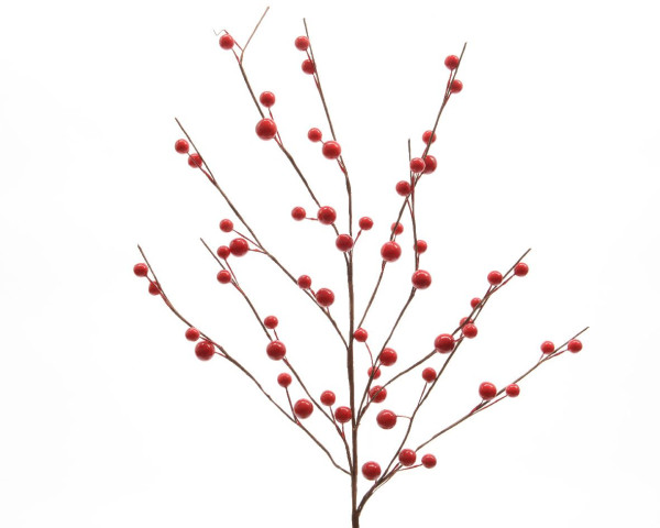 Kunstblume BEEREN in rot aus Materialmix
