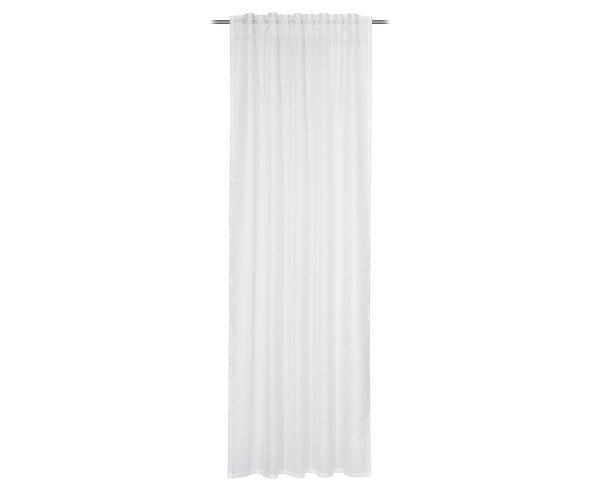 Fertigvorhang SHINY weiss in weiß aus Polyester
