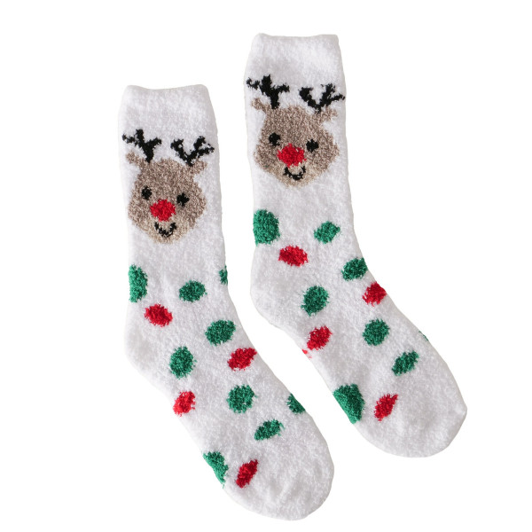 Socke CUDDLE in mehrfarbig aus Materialmix