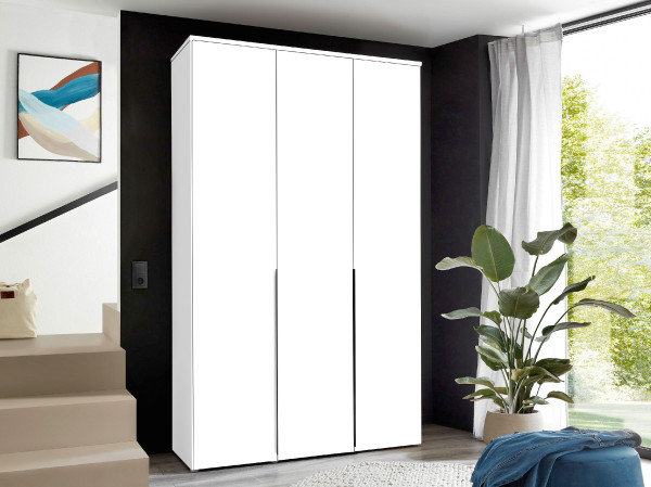 Kleiderschrank KAYNE in weiß aus Dekor