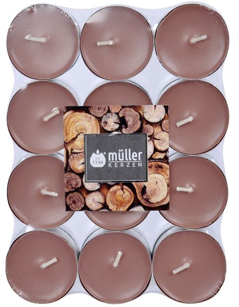 Duftteelichter SANDALWOOD in rose aus Wachs