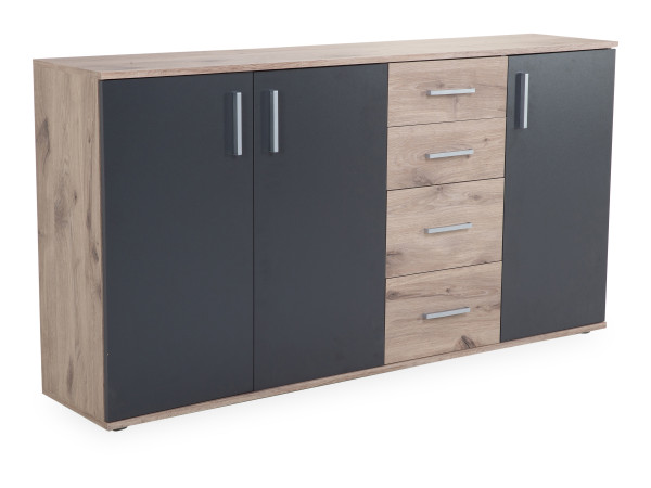 Kommode ALYSHA in grau aus Dekor