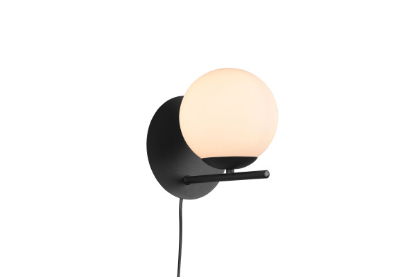 Wandleuchte PURE in schwarz aus Materialmix