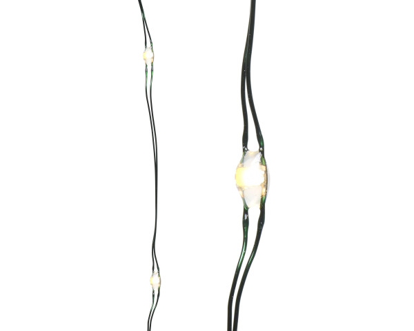 Lichterkette LED STRANG in silberfarben aus Metall