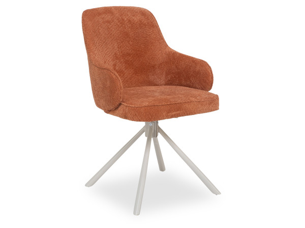 Armlehnstuhl SANSIBAR VIDAR in Rost aus Stoff