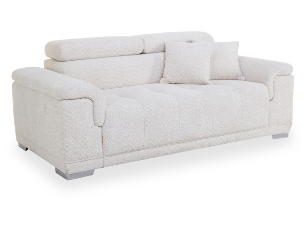 Sofa 2-Sitzer FONDI in beige aus Stoff