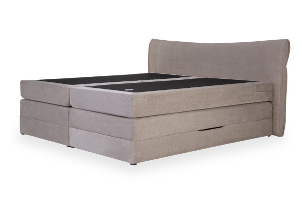 Boxspringbett LIV\\\'IN LUANDA in trüffel aus Stoff