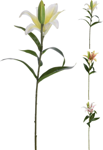 Kunstblume LILIE in mehrfarbig aus Polyester