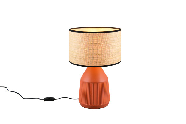 Tischleuchte FORMENTERA in terracotta aus Materialmix