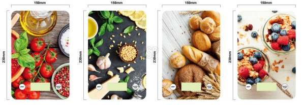 Küchenwaage CUCINA in mehrfarbig aus Glas