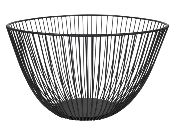 Obstkorb BLACK in schwarz aus Metall
