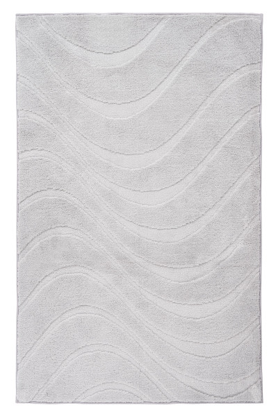Badematte LINA silber in silberfarben aus Polyester