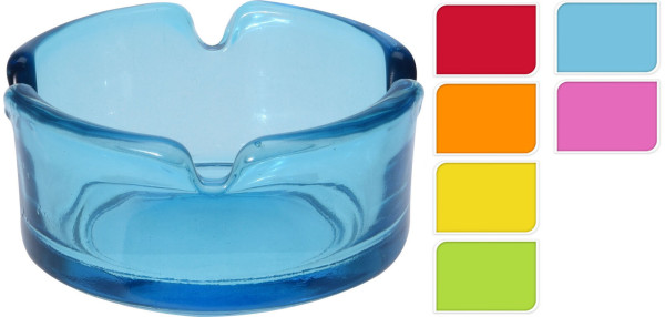 Aschenbecher MALAGA in mehrfarbig aus Glas