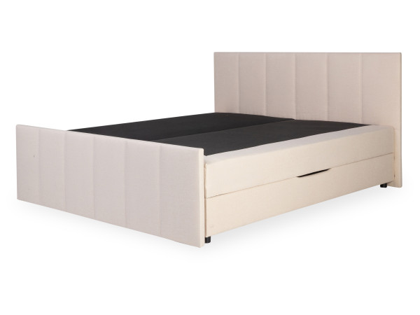 Boxbett LEAN in creme aus Stoff