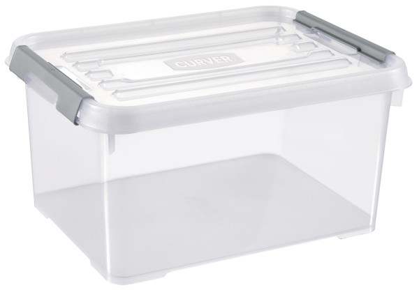 Box HANDY+ 15l in transparent aus Polypropylen
