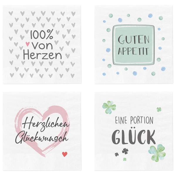 Servietten SPRÜCHE