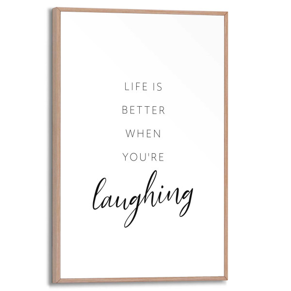 Bild LAUGHING in mehrfarbig aus Materialmix