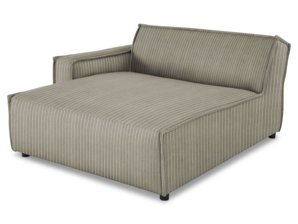 Sofaelement SANSIBAR WESTERLAND in Steingrau aus Stoff