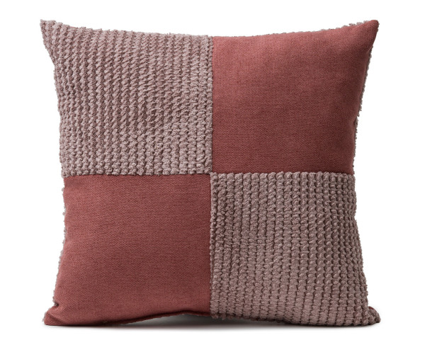 Kissen ELAS altrosa in Altrosa aus Polyester