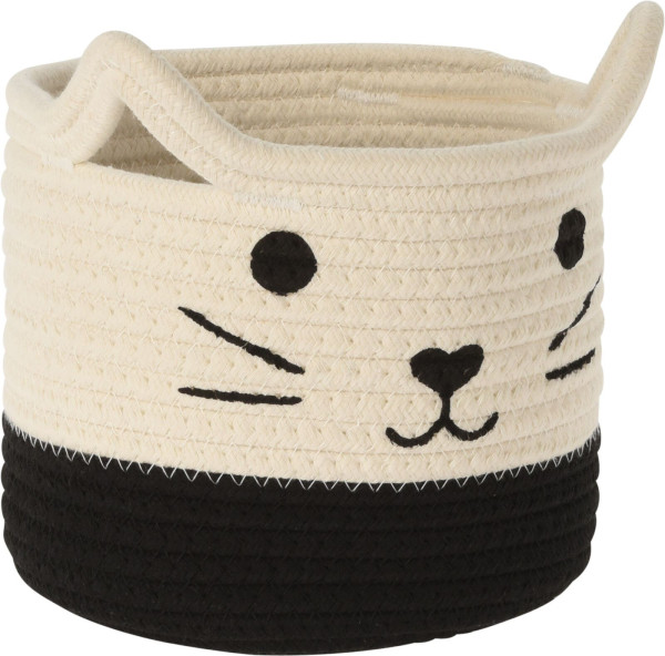 Korb ANIMALS in beige aus Baumwolle