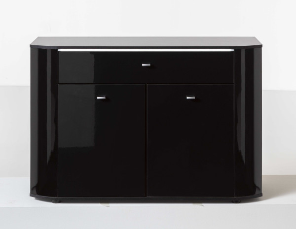 Kommode LIVIN ODESSA in schwarz aus Dekor