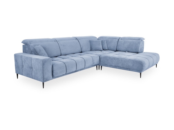 Polsterecke JANNE in blau aus Stoff