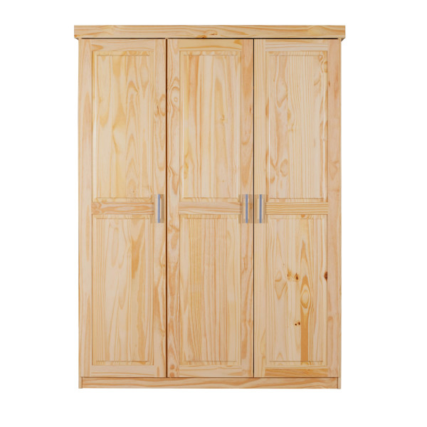 Kleiderschrank PELLE in natur aus Holz