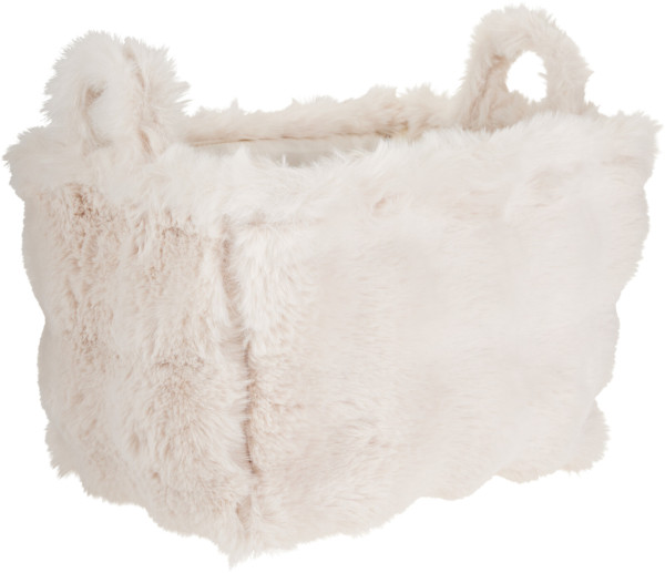 Korb FLUFFY weiß