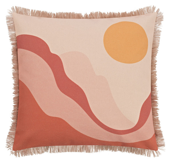 Kissenhülle SUNRISE peach in peach aus Mischgewebe