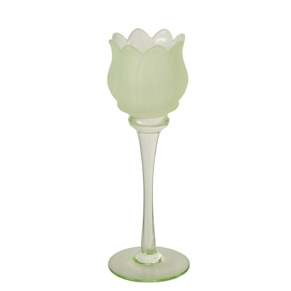 Teelichthalter TULLY grün in grün aus Glas