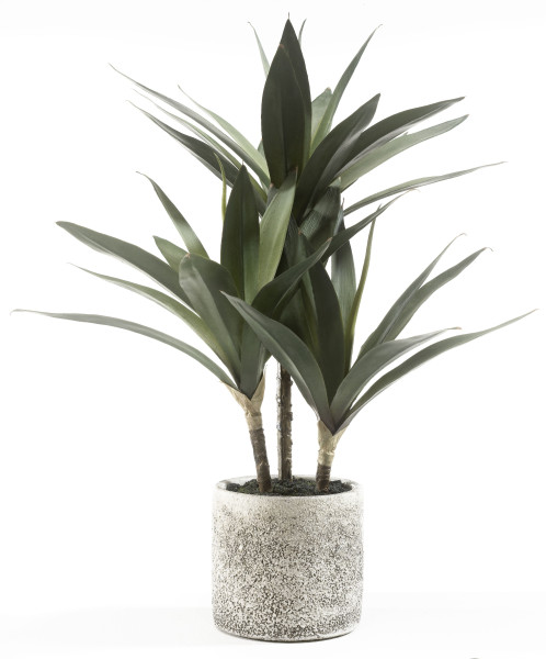 Kunstpflanze in grün aus Materialmix