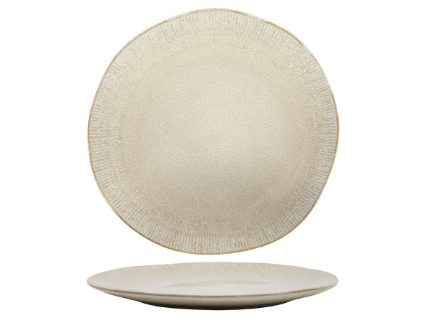 Speiseteller REACTIVE SAHARA in beige aus Steinzeug