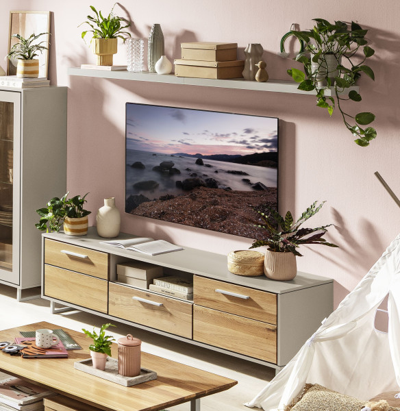 Lowboard KLIVIA in KREIDE aus Dekor