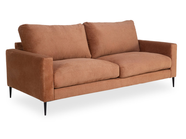 Sofa 3-Sitzer BOLKO in apricot aus Stoff