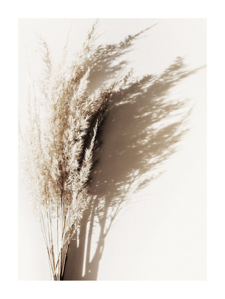 Bild SUNNY GRASS BOUQUET in Khaki aus Holz