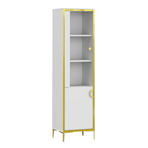 Vitrine GAVRO in weiß aus Hochglanz