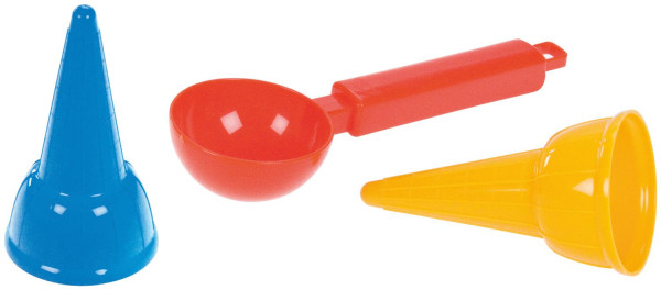 Eis-Set in mehrfarbig aus Kunststoff