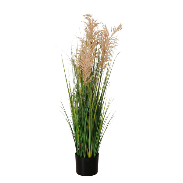 Kunstpflanze GRAS in grün aus Materialmix