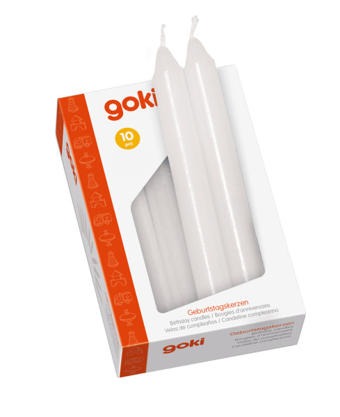 Geburtstagskerzen-Set in mehrfarbig aus Materialmix