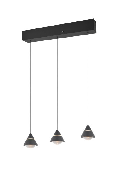 Pendelleuchte ROMEO in schwarz aus Metall