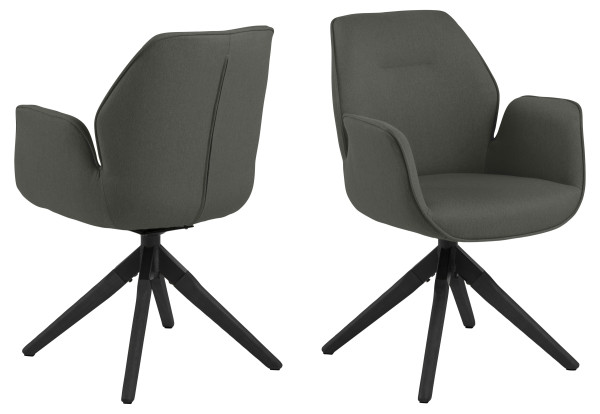 Armlehnstuhl AURA in grau