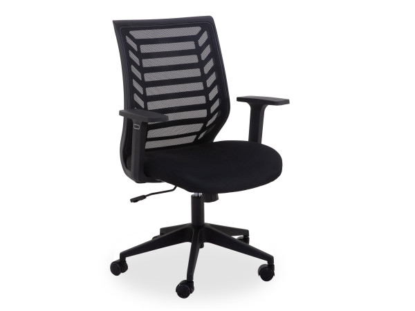 Drehstuhl YARDENA in schwarz aus Nylon