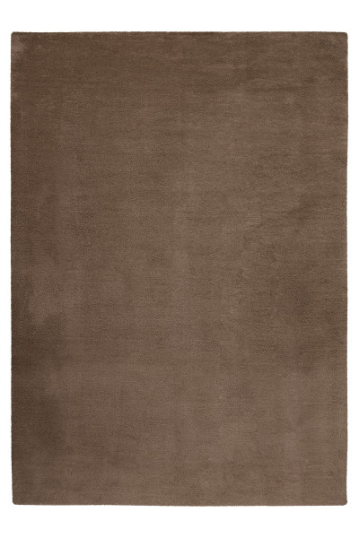 Teppich SOFTA taupe in taupe aus Polyester